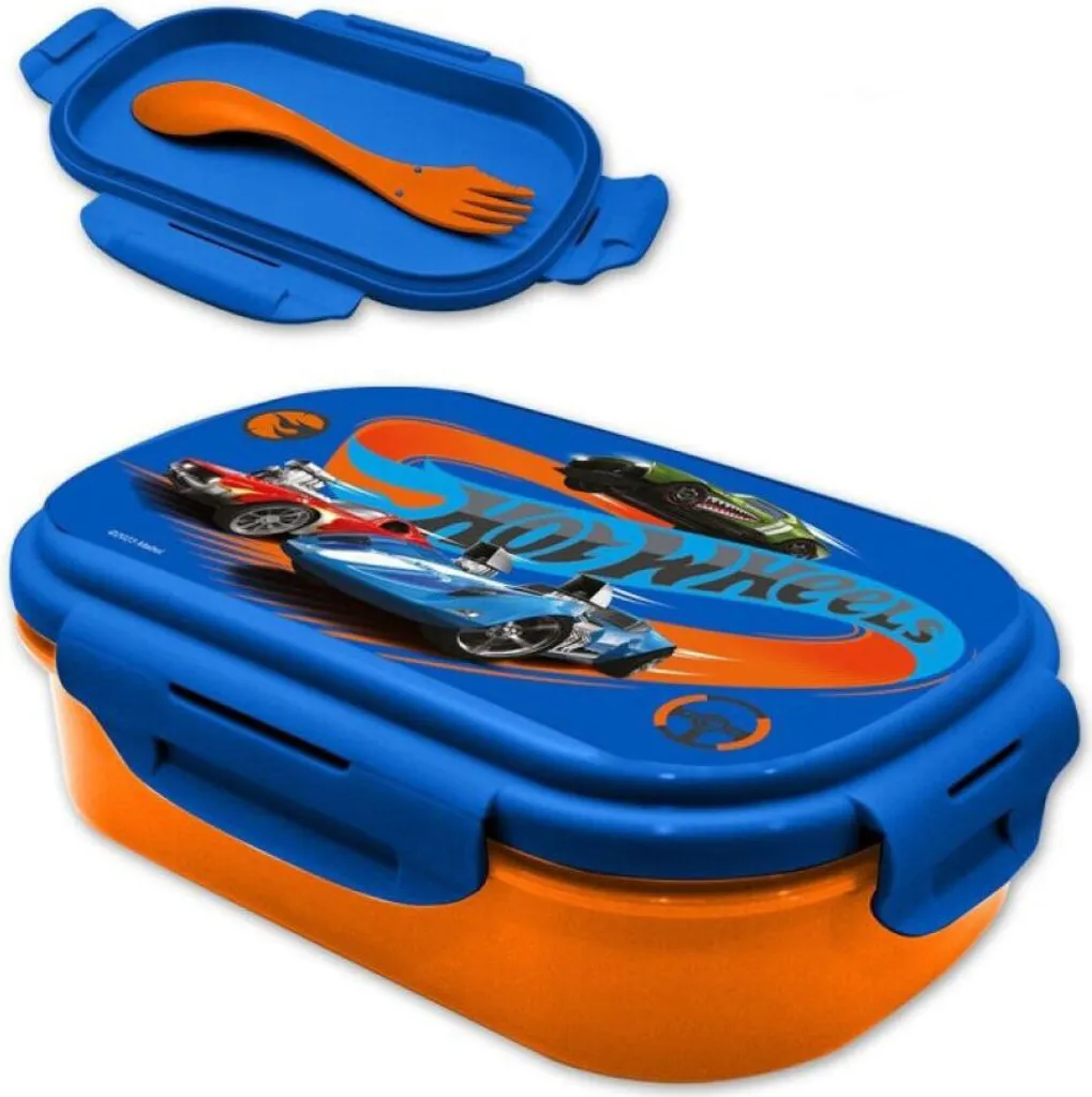 Appareil à Croque-Monsieur Antiadhésif + Couverts de Course Hot Wheels