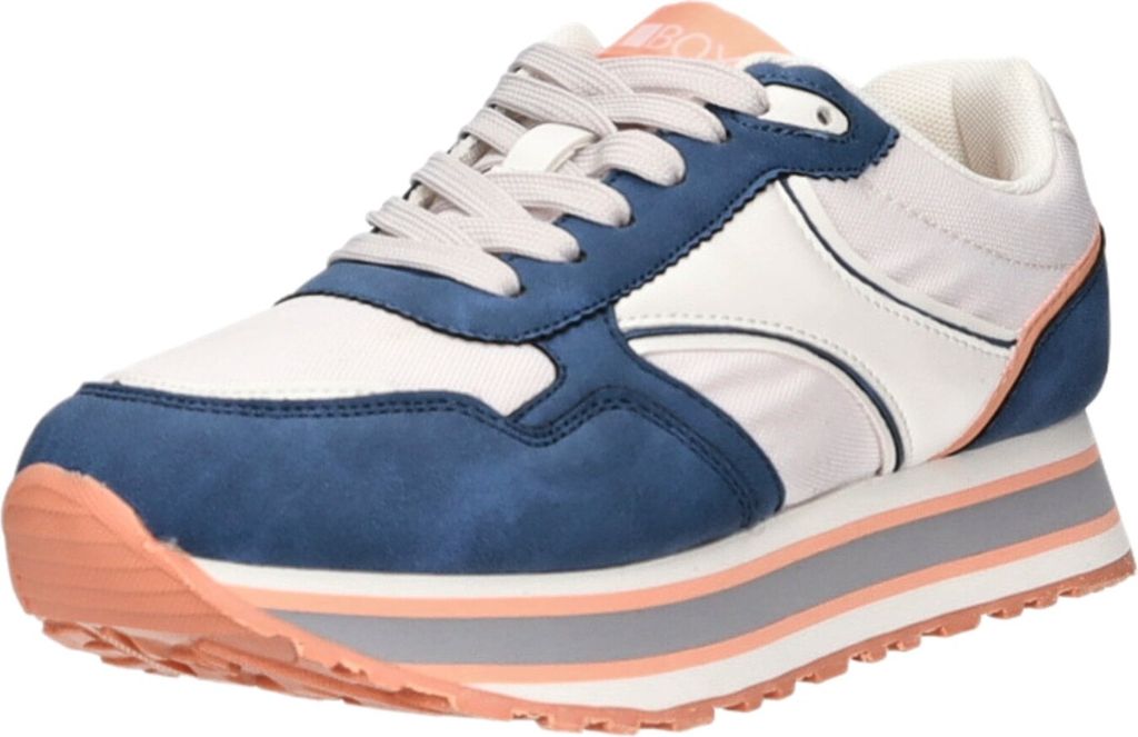 BOXX Damen-Sneaker Blau-Weiß, Farbe:blau, EU Größe:38