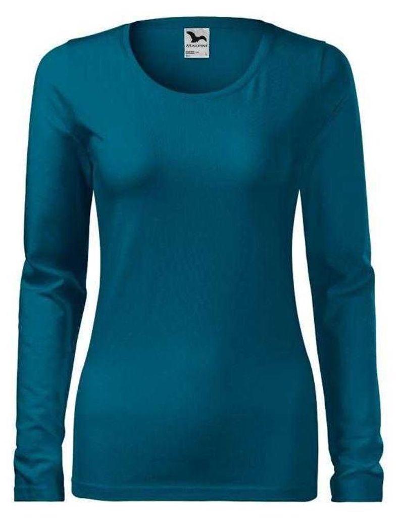 Malfini - T-Shirt für Damen, Verstärkte, Schmal, Langärmlig PP13085 (M) (Dunkelgrün)