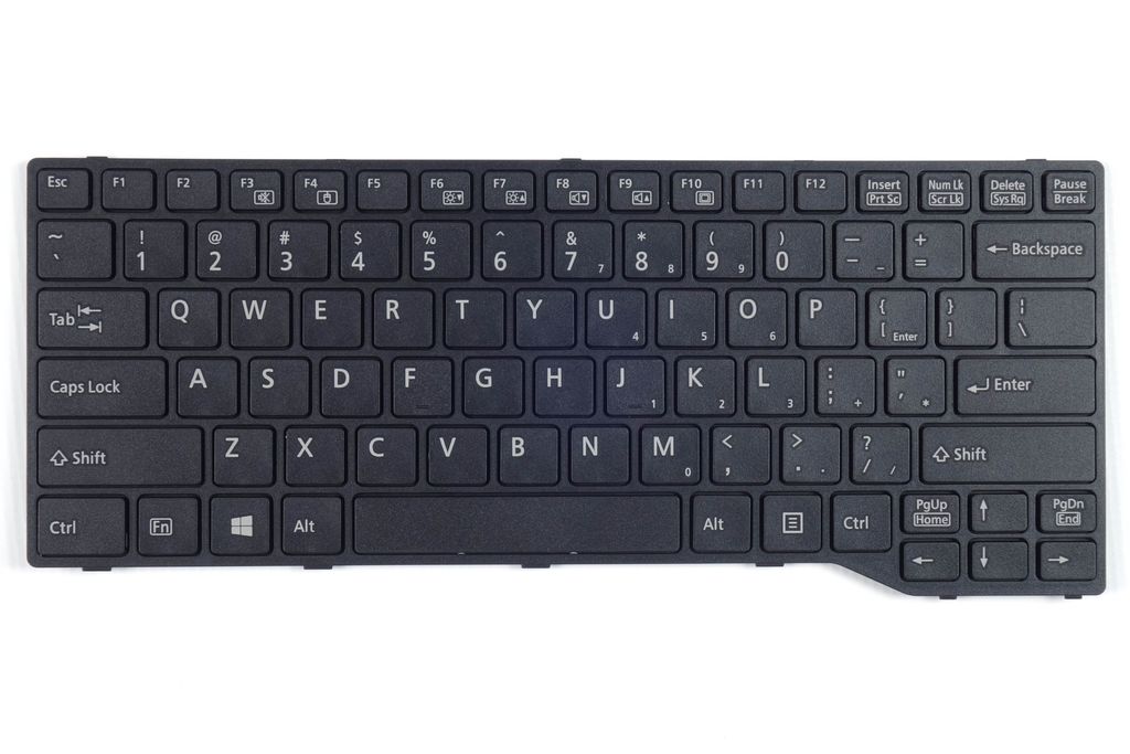 Tradebit Laptop-Tastatur für Fujitsu E744 E734 E746 E736 US QWERTY Beleuchtet