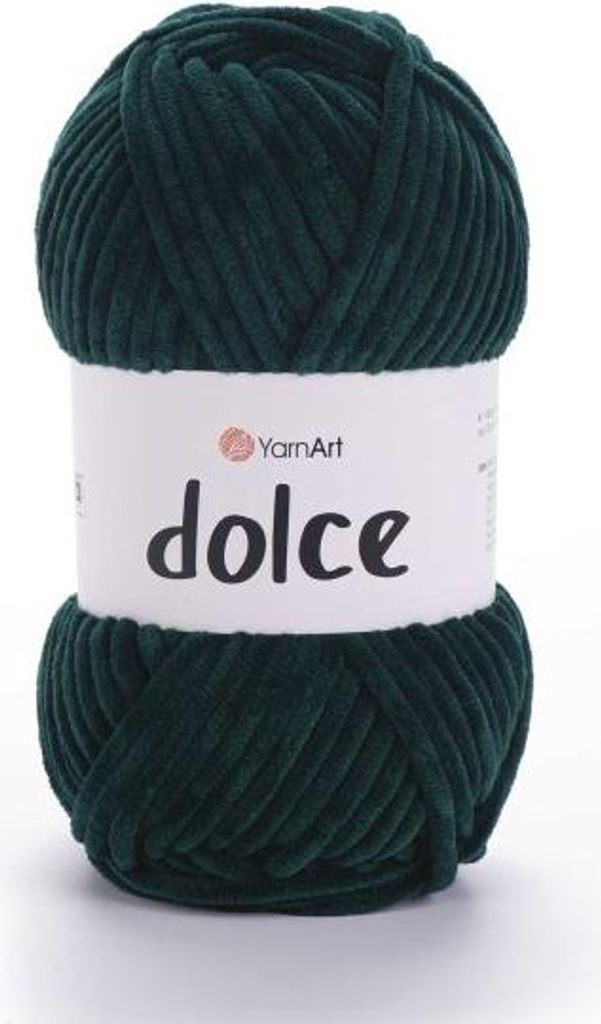 Yarnart Dolce Garn 774, Flaschengrün, 100g, 120m, Weich und Kuschelig, Ideal für Babykleidung