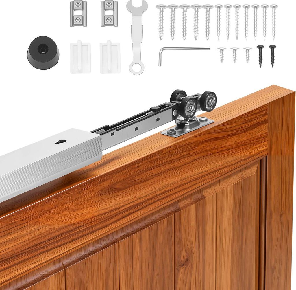 VEVOR Schiebetürbeschlag-Set 1135 mm, Schiebetürschiene mit Produktbild 