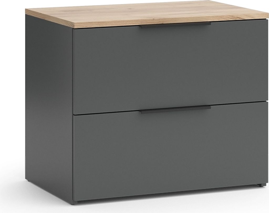 Sideboard Vicco Wido Anthracite 60x50cm avec 2 tiroirs, Image du produit 