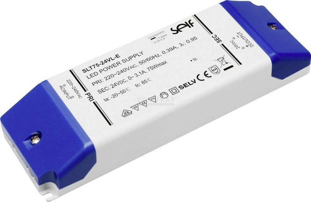 SELF SLD120-24VL-E, alimentatore da tavolo IP20 120 W 24 V Immagine del prodotto 