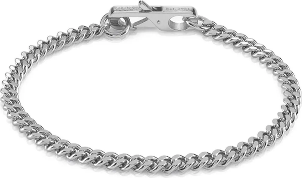 Braccialetto Guess JUMB01332JWSTS Donna in Acciaio Silver My Chains