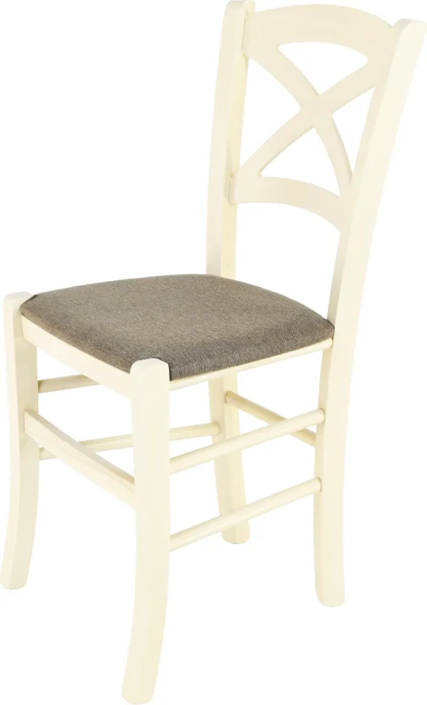 Sedia Cross Tommychairs per Ristorante e Bar - Faggio Bianco Anilina