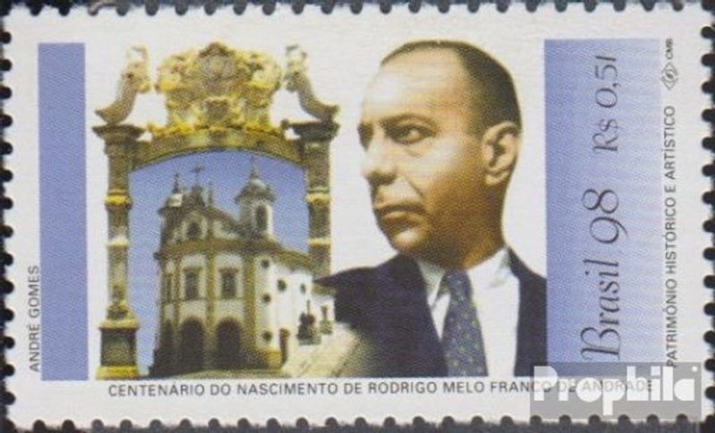 Briefmarken Brasilien 1998 Mi 2888 (kompl.Ausg.) postfrisch Rodrigo Melo Franco de Andrade