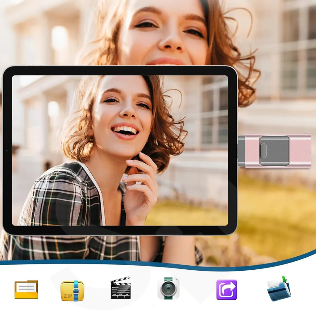 Clé USB 256 Go pour iPhone et Android : Transférer Photos et Vidéos - 4