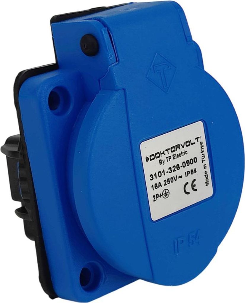 Presa di corrente incorporata 230V 16A IP54 Presa di Immagine del prodotto 
