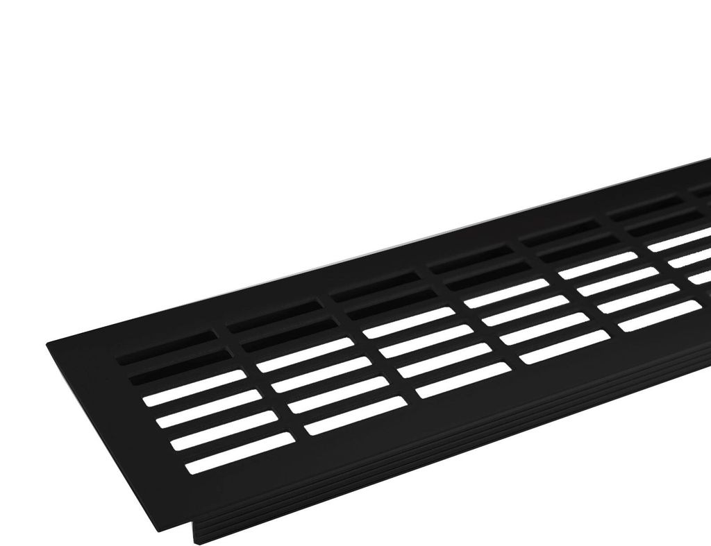 Lüftungsgitter 480 x 80 mm schwarz