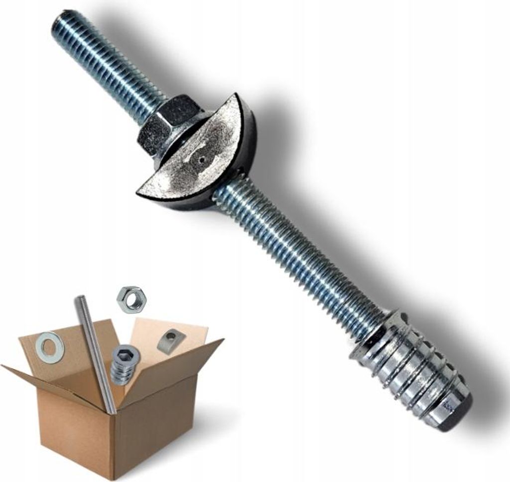 Pfostenanker - M10 160 mm - für Holzpfosten - Für Holz - Geländerpfosten Befestigung - Montageset