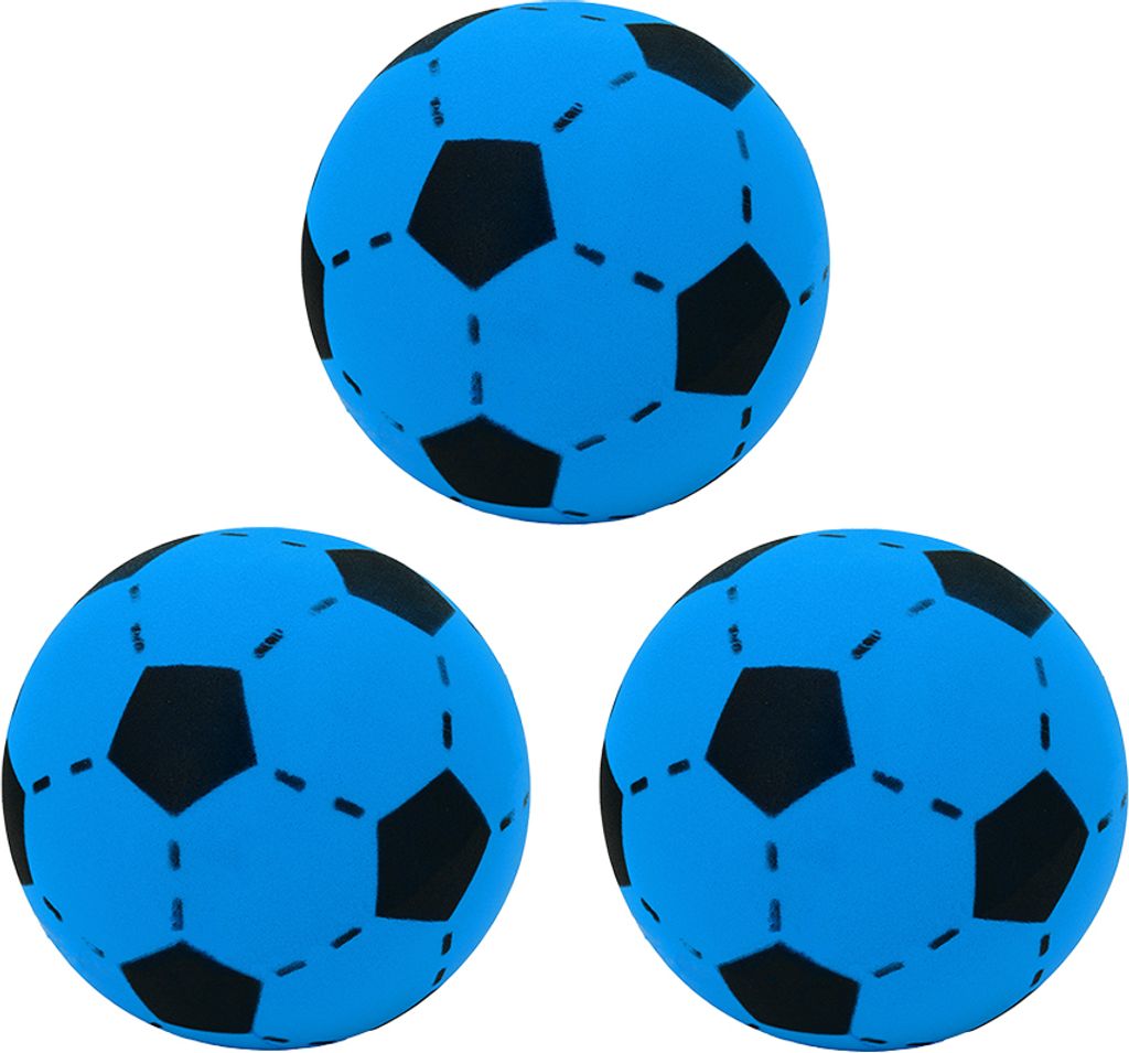 3 x Kyto Softball 20cm Schaumstoff Ball | Fußball für Outdoor und Indoor | geeignet für Kinder ab 36 Monaten