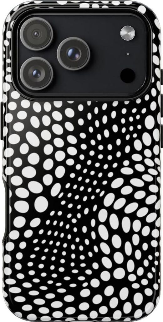 Optische Illusion in Schwarz-Weiß – Hülle Kompatibel mit iPhone 17 Pro