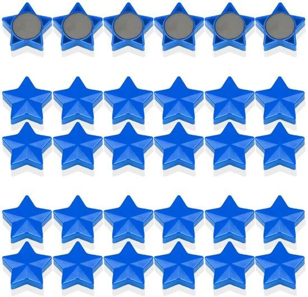 Aimants pour Tableau Blanc de Cuisine et Frigo - Fixation Forte Bleue 30x
