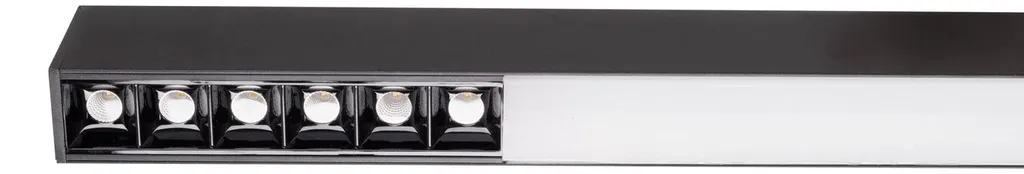 Plafonnier LED RX 40W Noir 160cm - 3200lm 3000K Maxlight - Éclairage Linéaire