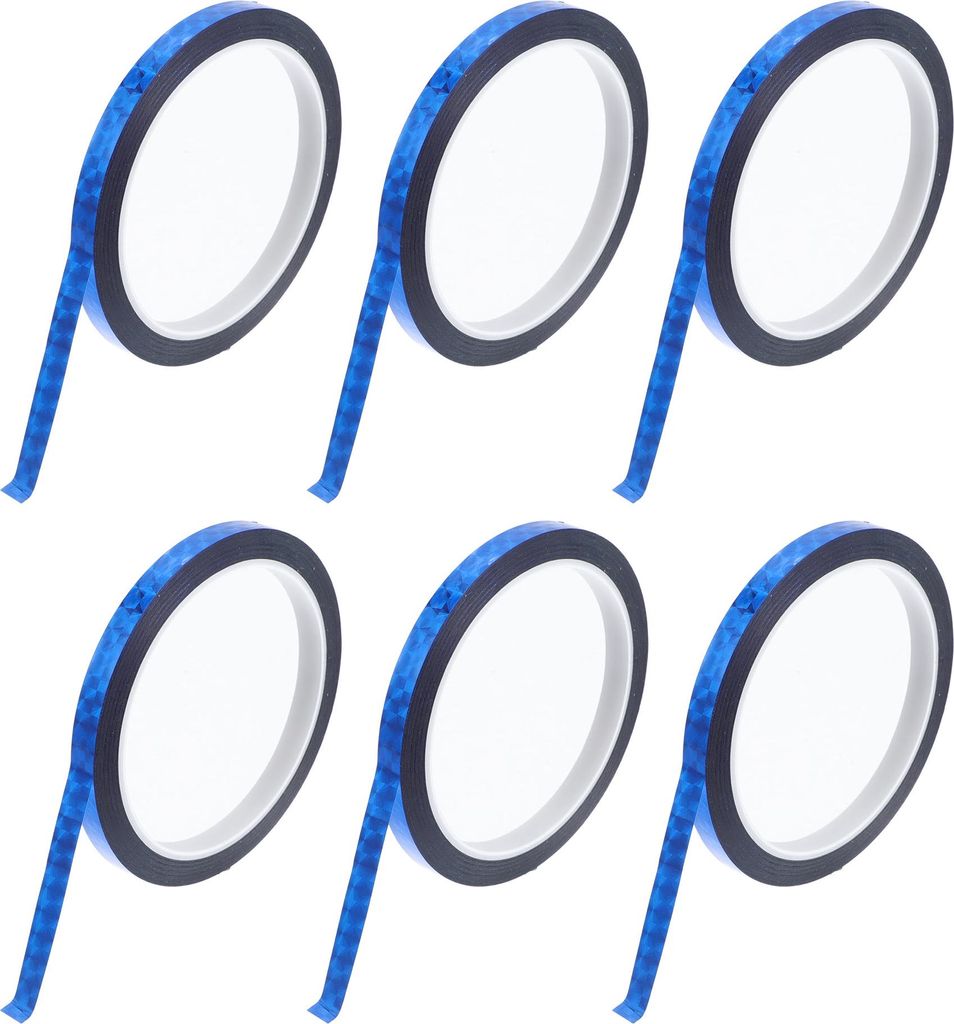 Pinstripe Tape 164.04ft x 0.2" Autostreifen Zierstreifen Aufkleber für Auto, Motorrad und Boot, Racing Stripes DIY Sticker Laser Blau 6 Stück