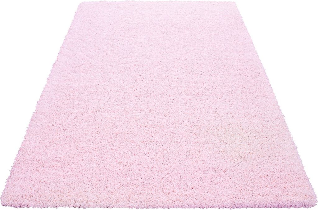 Life Shaggy teppich hochflor rechteckig 240x340cm rosa