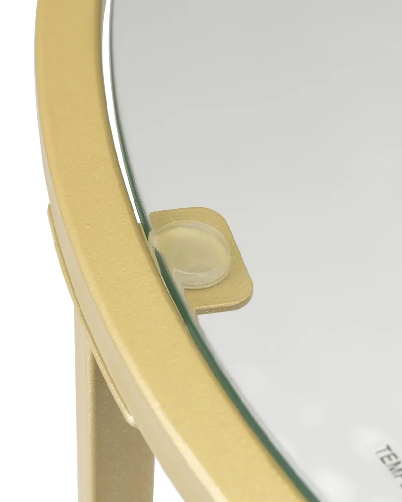 Petite table basse ronde or 50x55 cm pour optimiser l'espace avec style
