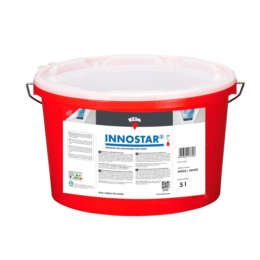 KEIM Innostar 5l, weiss Sol-Silikat Wandfarbe Innenfarbe Produktbild 
