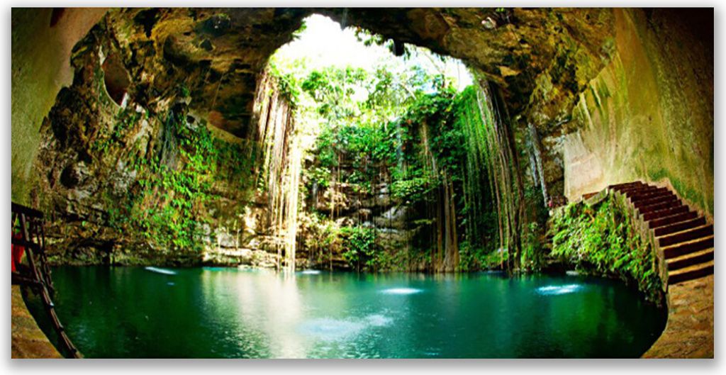 Acrylglasbilder 120x60 Wandbild Druck Wasserfall Landschaft
