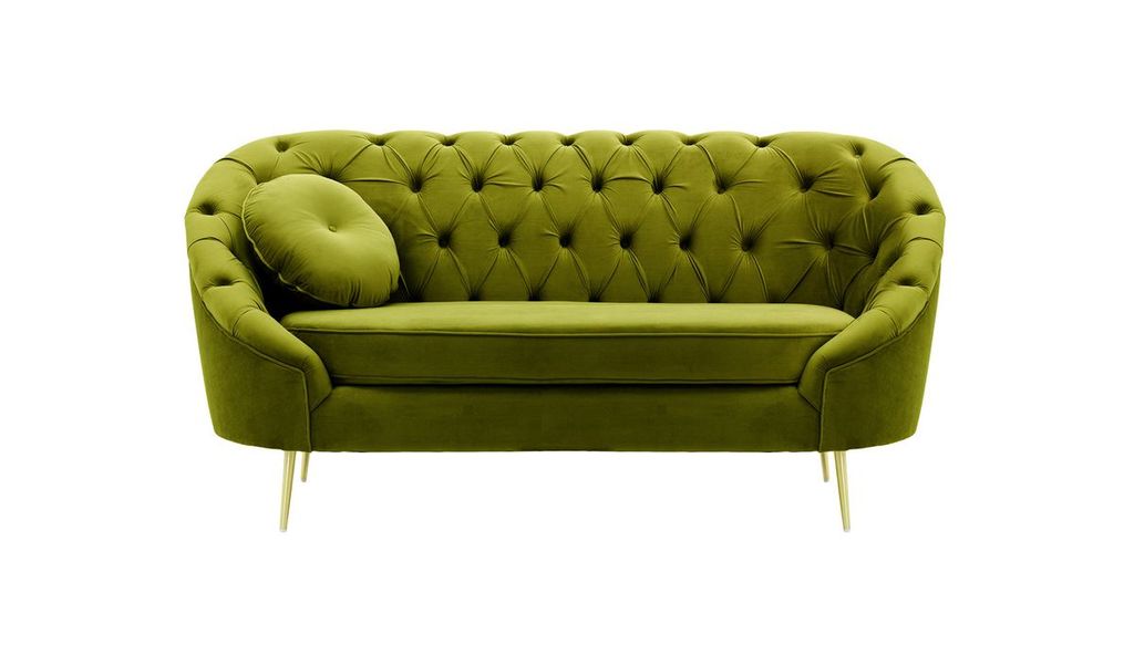 SLF24 - Gestepptes Zweisitzer-Sofa Kooper - olivgrün - Velluto 9