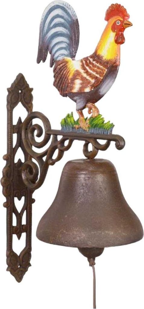 Glocke Gusseisen Hahn Groß