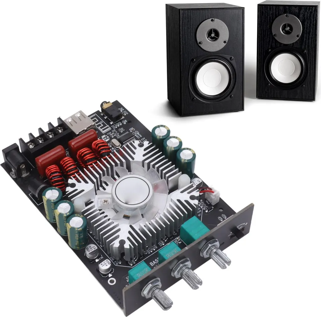 Module amplificateur audio Bluetooth HD 2x160W DC15-36V