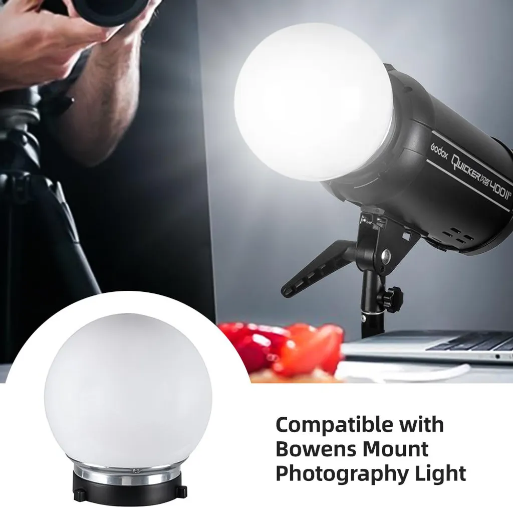 Palla di Luce 15cm Bowens Mount | Diffusore Soft Ball Professionale - 4