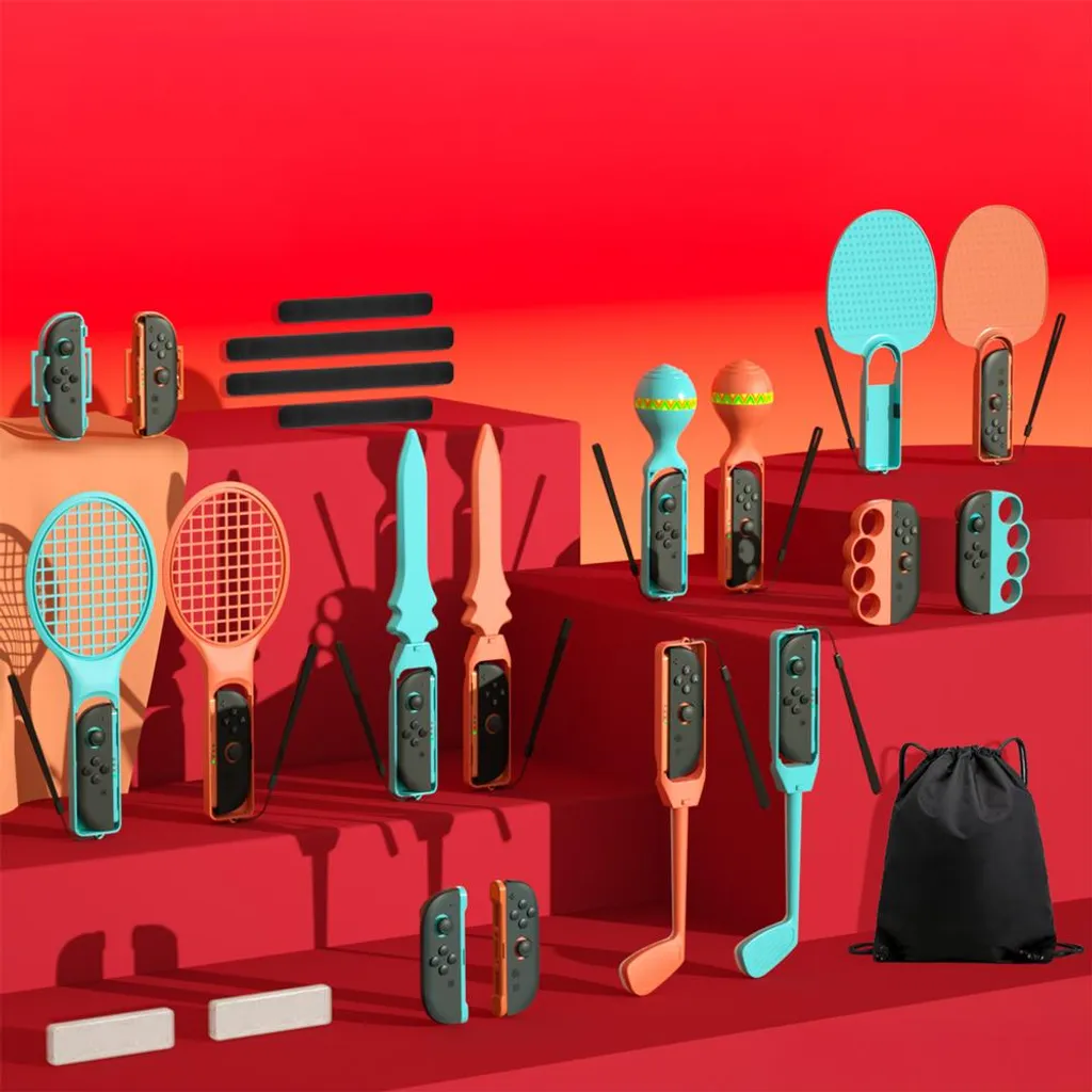 Nintendo Switch 2 Sport Pacchetto Accessori 23 in 1 - Kit Famiglia Completo - 7