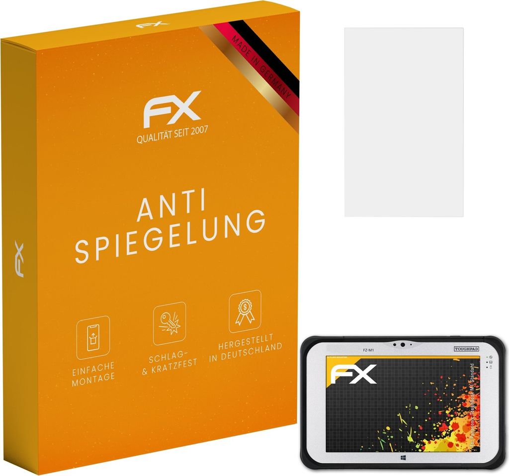 atFoliX FX-Antireflex 2x Schutzfolie kompatibel mit Panasonic ToughBook M1 Standard Displayfolie