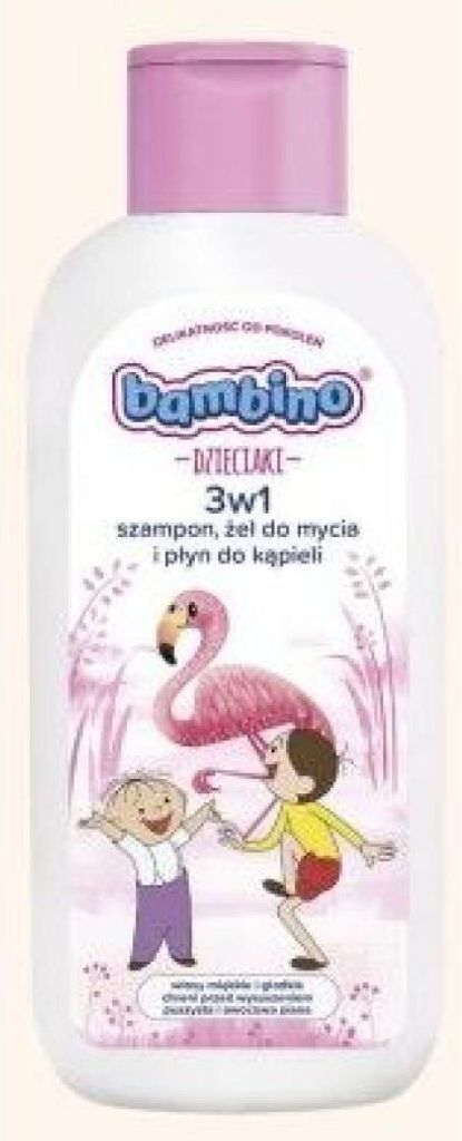 Nivea NIVEA Bambino Kids 3-in-1 Shampoo, Duschgel und Badeschaum - Flamingo 400 ml