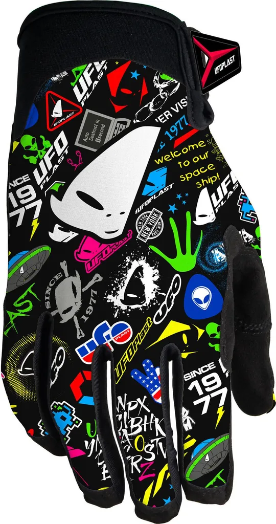Ufo Skyline Gants tout-terrain Noir M : Protection Moto Cross et Enduro
