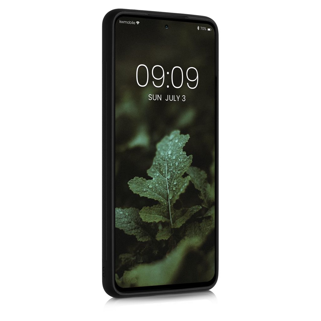 kwmobile Hülle kompatibel mit Xiaomi Poco X3 NFC / Poco X3 Pro Hülle - Holz Case - Handy Cover - TPU Handyhülle in Dunkelbraun Aufgehende Sonne