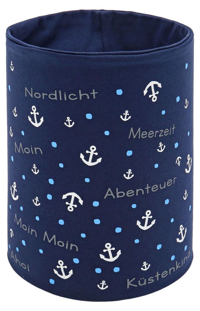 Leoberg Kinder Multifunktionstuch Outdoortuch Mädchen Jungen - Schlauchschal Halstuch Maritim in 104106-Blau-56