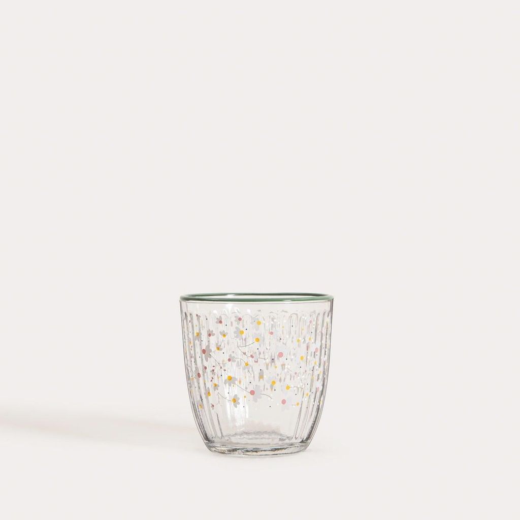 HOMLA GARDINO FLOWERS Glas mit kleinen Blumen 0,25 l Produktbild 