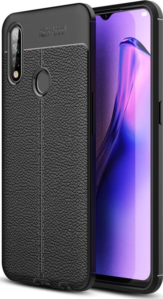 Mobigear Luxury OPPO A31 Hülle Flexibles TPU Backcover - Schwarz