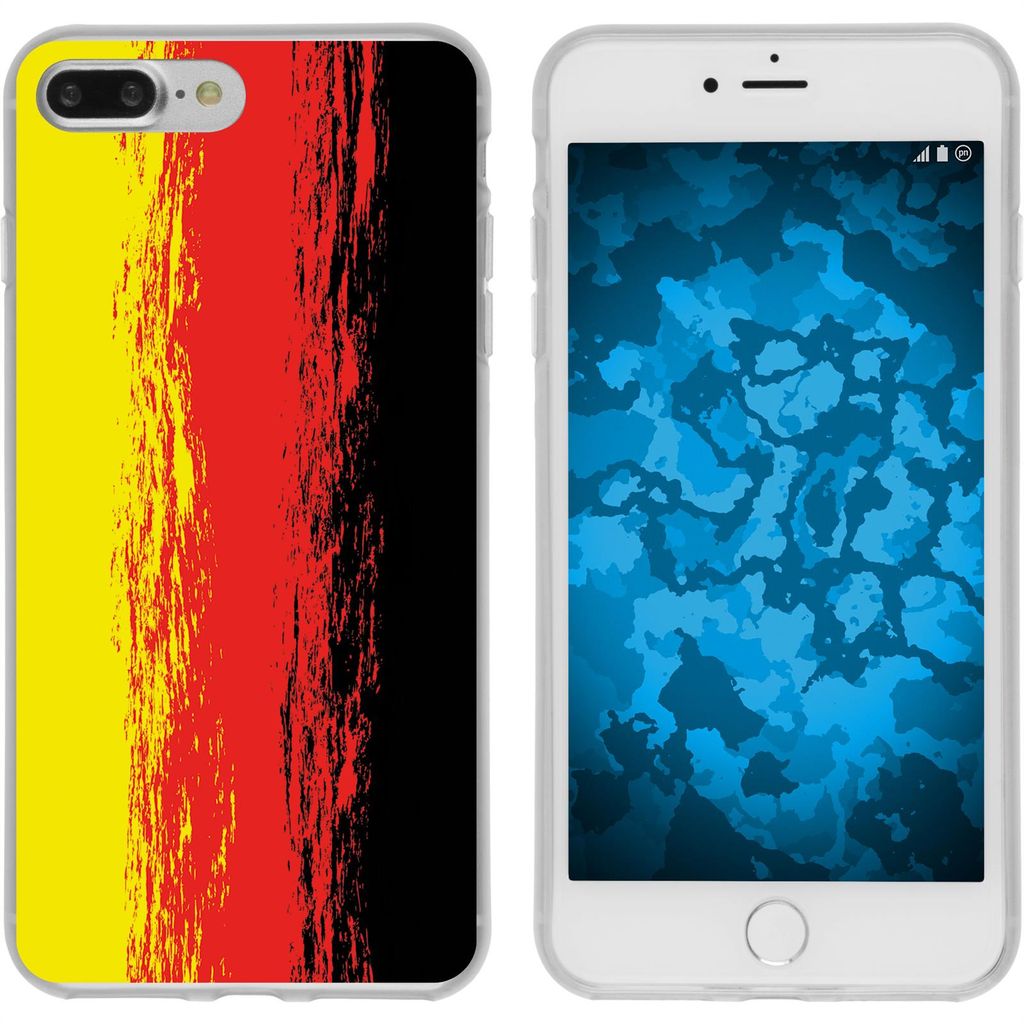 PhoneNatic Case kompatibel mit Apple iPhone 7 Plus / 8 Plus Silikon-Hülle WM Deutschland M6