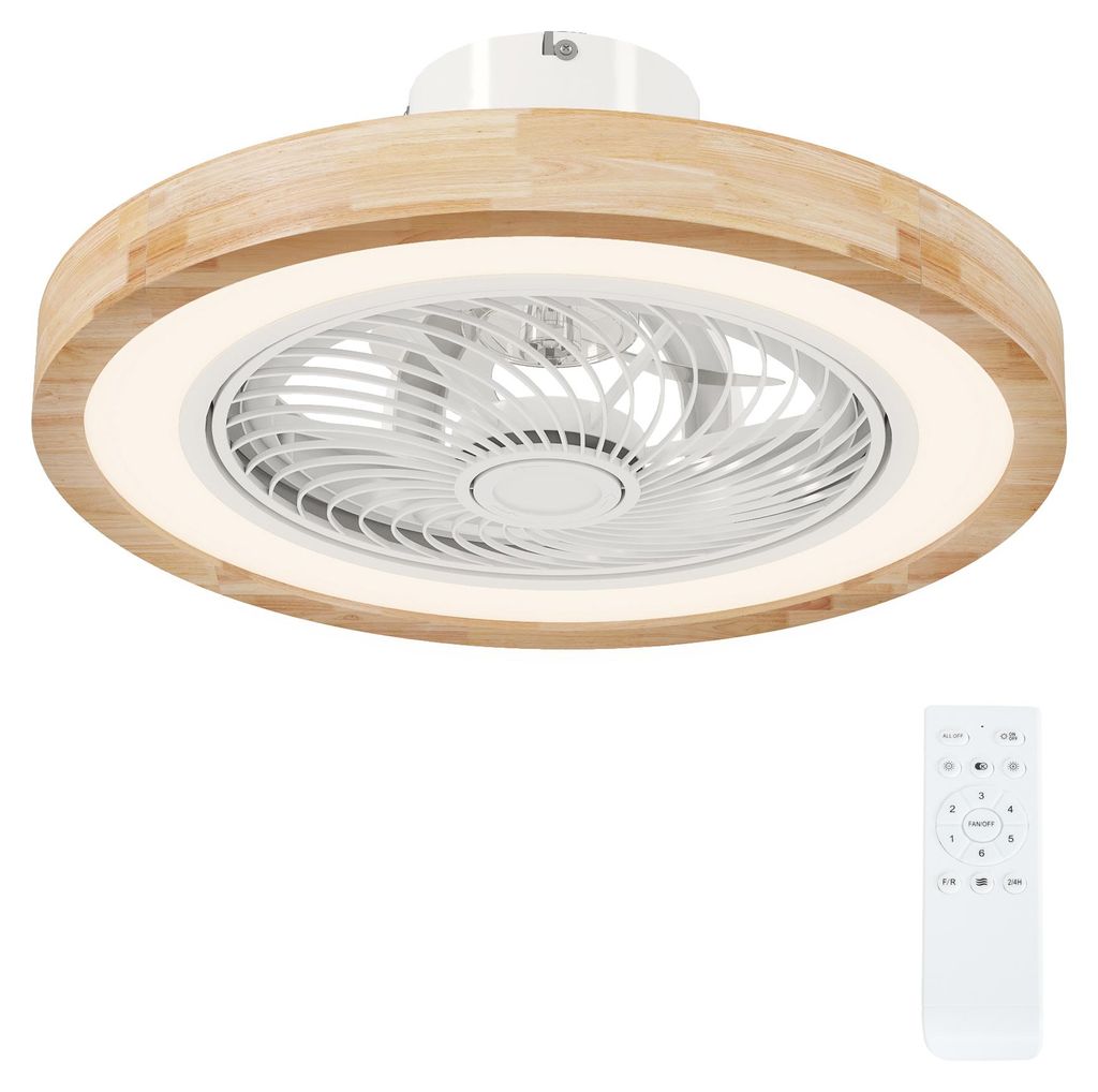 HOMCOM plafondventilator met lamp en afstandsbediening, 6 Productafbeelding 