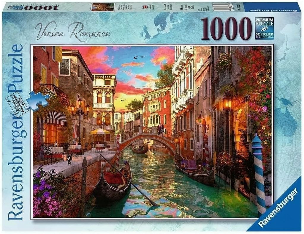 Romantik in Venedig - Puzzle, 1000 Teile Produktbild 
