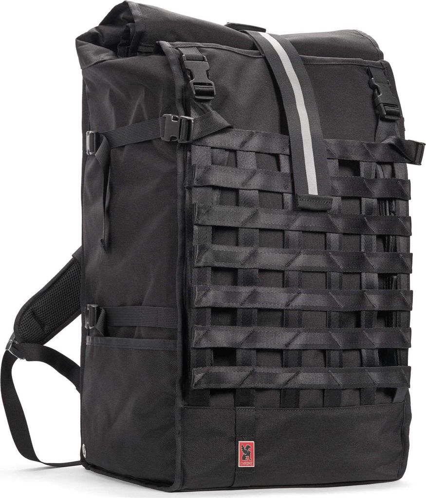 Chrome Barrage Pro Rolltop Rucksack 85 cm (black/red)