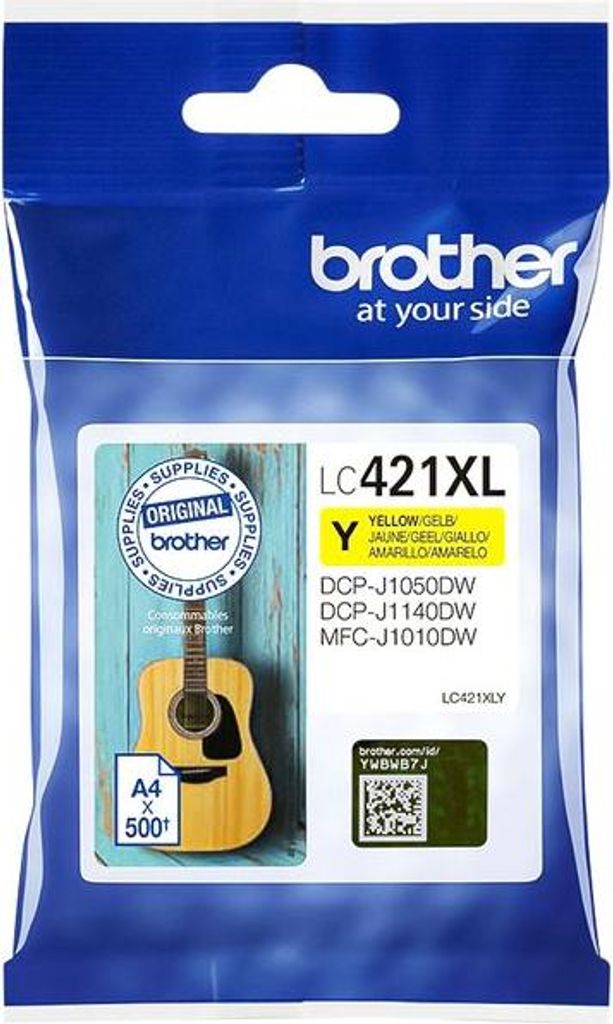 Brother - Tintenpatrone LC-421XLY gelb | 5 Stück