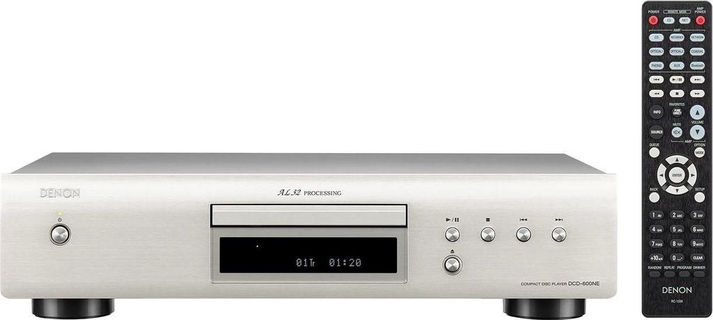 Denon DCD-600NE, 4 kg, Srebrny, Odtwarzacz CD HiFi Zdjęcie produktu 