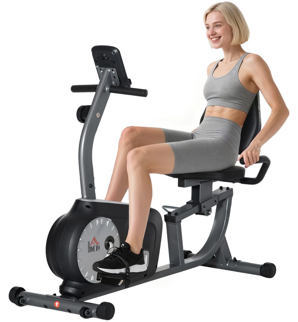 HOMCOM Liegeergometer magnetisch Heimtrainer mit Produktbild 
