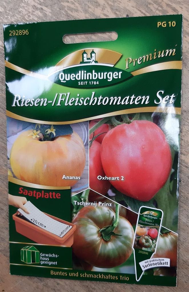 Riesen-/ Fleischtomaten Set (Saatplatte) | Tomatensamen von Produktbild 