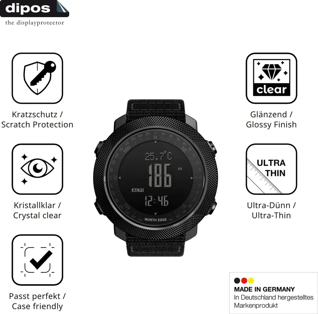 Pellicola Protettiva dipos North Edge Apache 3 - Clear 6 Pezzi - 6
