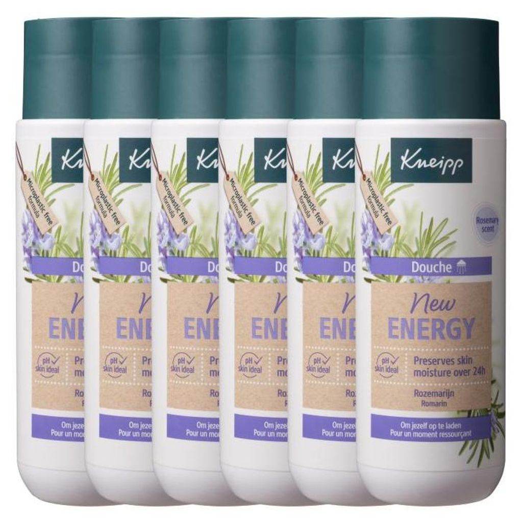 6x Kneipp Douche 200 ml New Energy