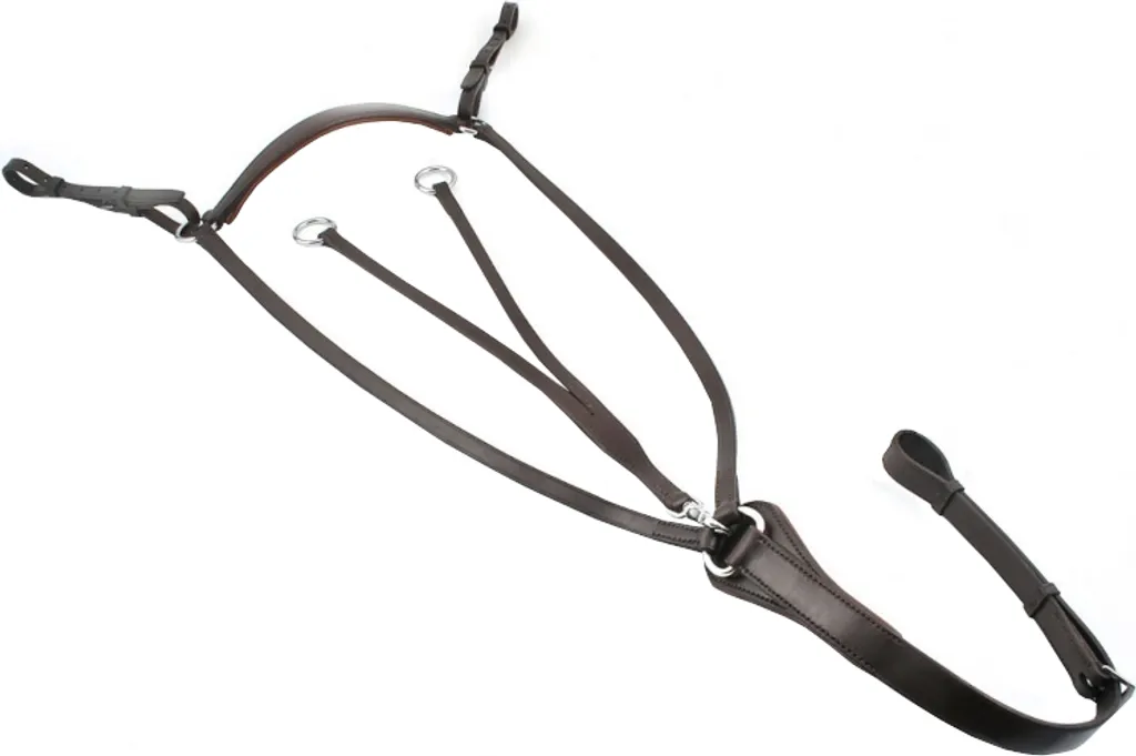 Harnais de chasse Hy BZ325 Noir en cuir pour saut d'obstacle et cross