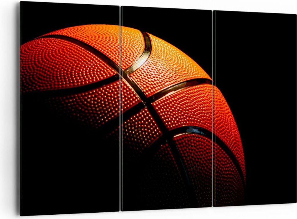 Bild auf Leinwand - Leinwandbild - Basketball Spiel Sport - 165x110cm - Wand Bild - Wanddeko - Leinwanddruck - Bilder - Kunstdruck - Wanddekoration...