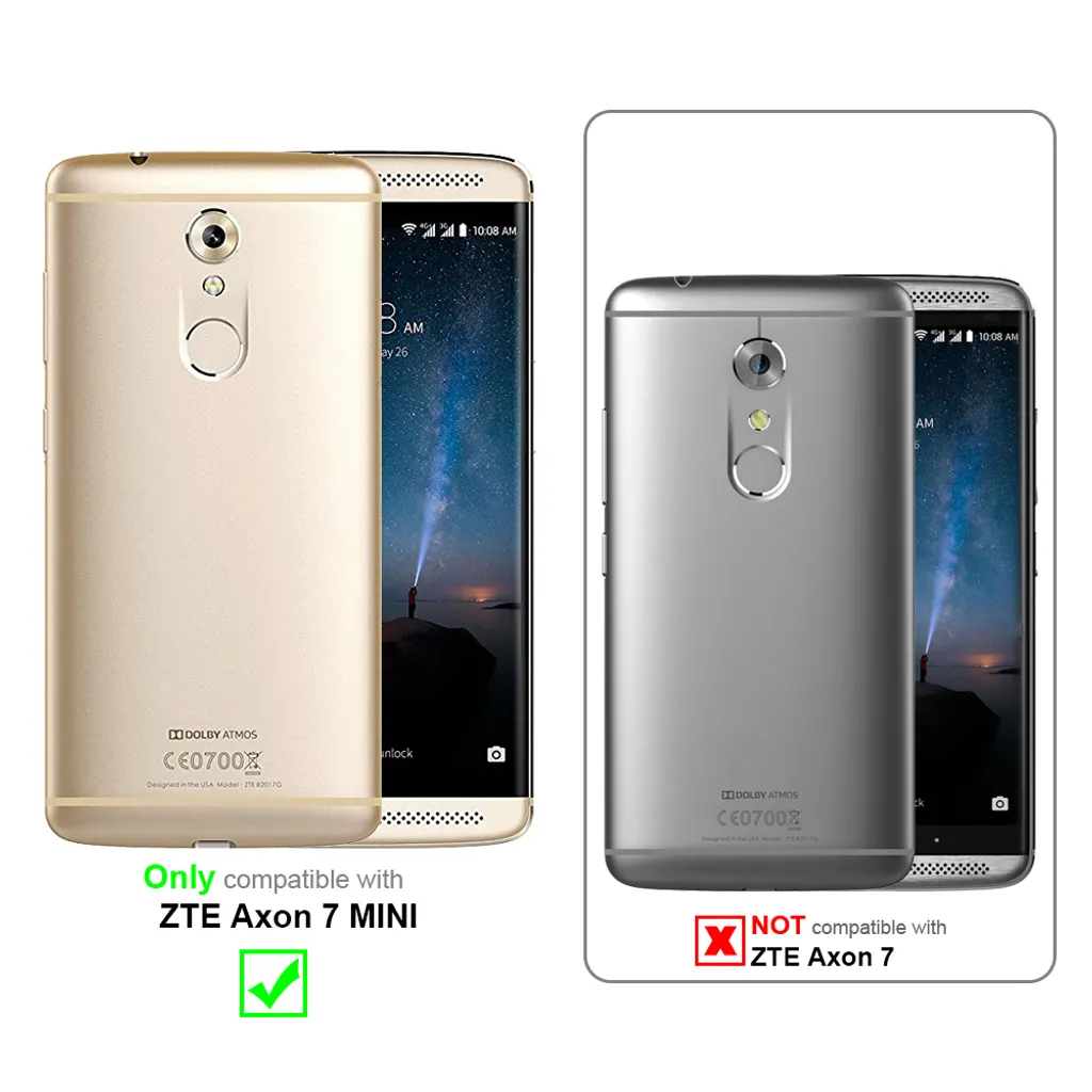 Cadorabo Cover ZTE Blade L7: Custodia Morbida In Silicone TPU Argento Metallizzato (Sottile 1,2mm, Antiurto)