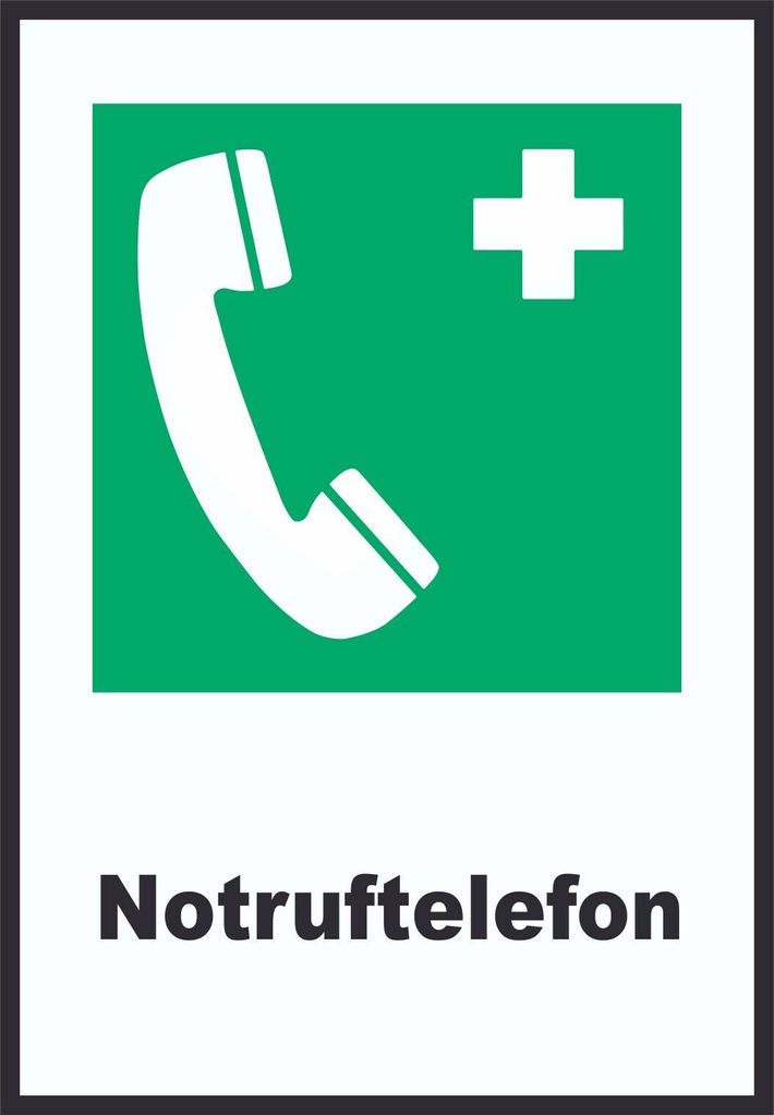 Notruftelefon A1 (594x841mm) Schild